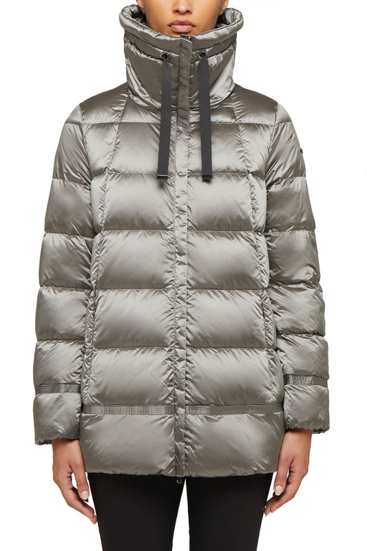 GEOX - ADRYA -Mid  Puffed Jacket in Grey color
