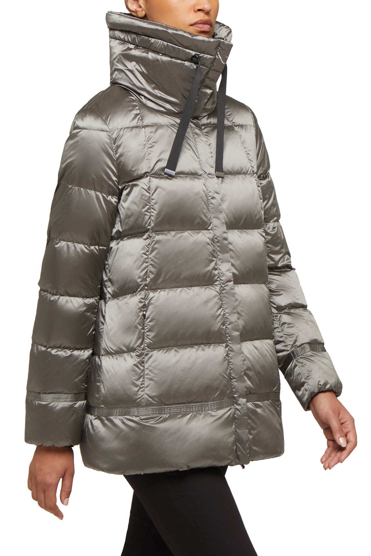 GEOX - ADRYA -Γκρι Mid  Puffed Μπουφάν 