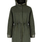 GEOX KLEOPY – Women’s Green Long Boiled Wool Coat