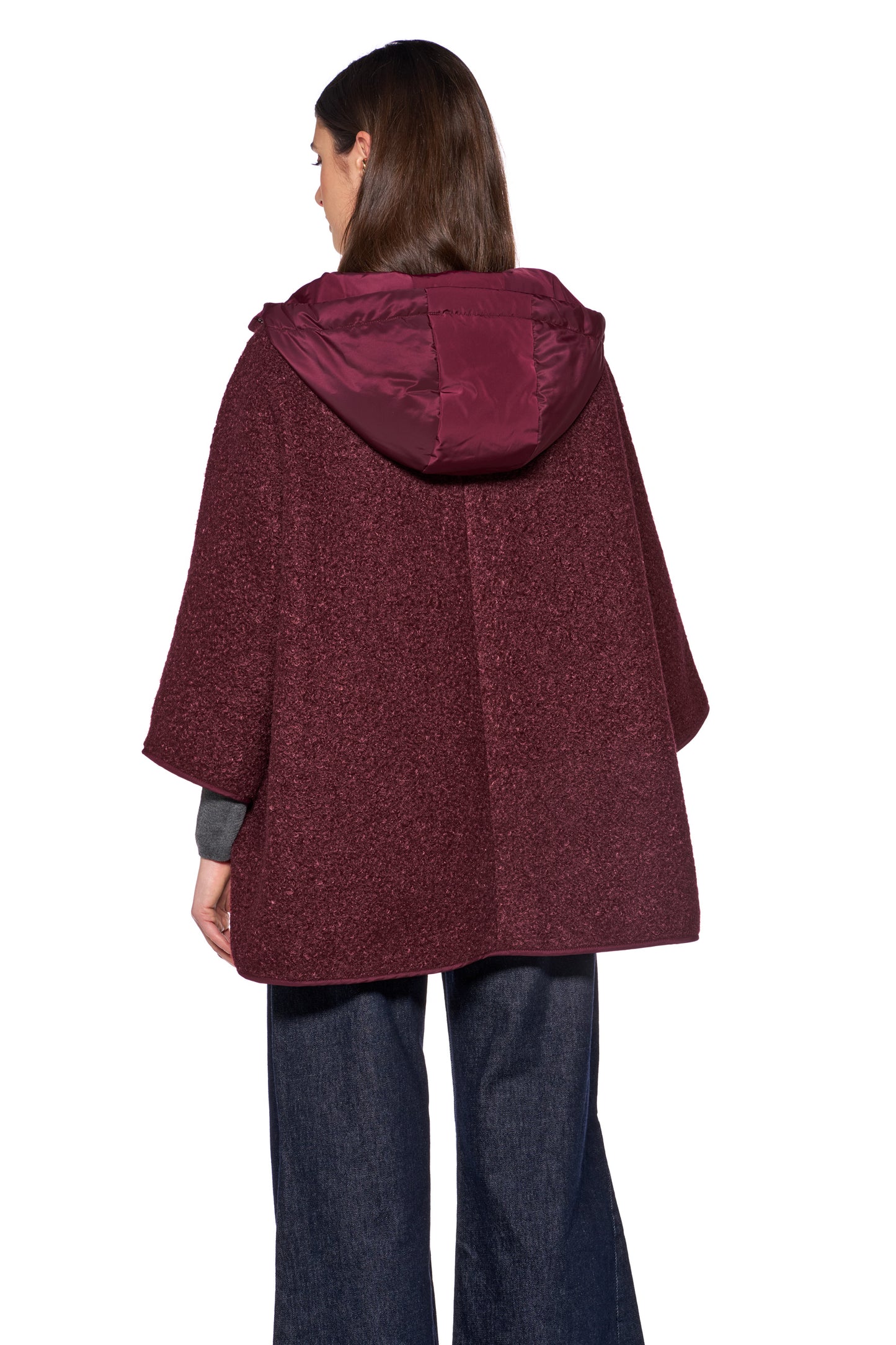GEOX - Burgundy Sweater Cape