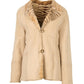 2197- Women's Beige Sheepskin Jacket