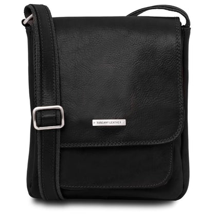 Jimmy - Leather Crossbody bag for men With Front Pocket