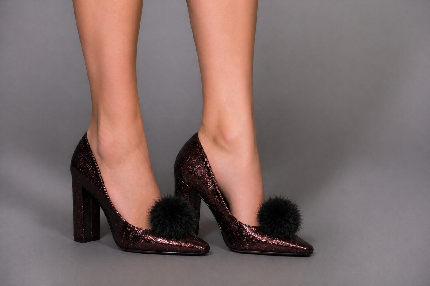 Fur Mink Pompom clips