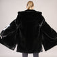 Hooded Blackglama mink fur parka