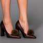 Fur Mink Pompom clips