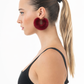 FUR Hoop Earrings . Ηoop Earrings with Wrapped Mink Fur in Many Colors