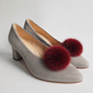 Fur Mink Pompom clips