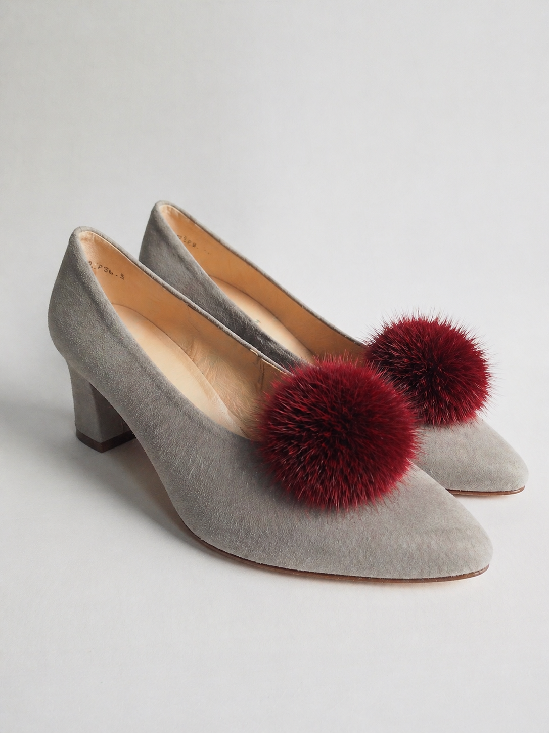 Fur Mink Pompom clips