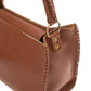 camel Leather Bagwith Braided Details