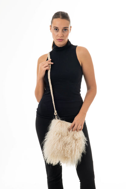Mongolian Crossbody Τσαντάκι δε Διάφορα Χρώματα