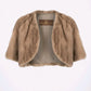 Grey Brown Mink Bolero