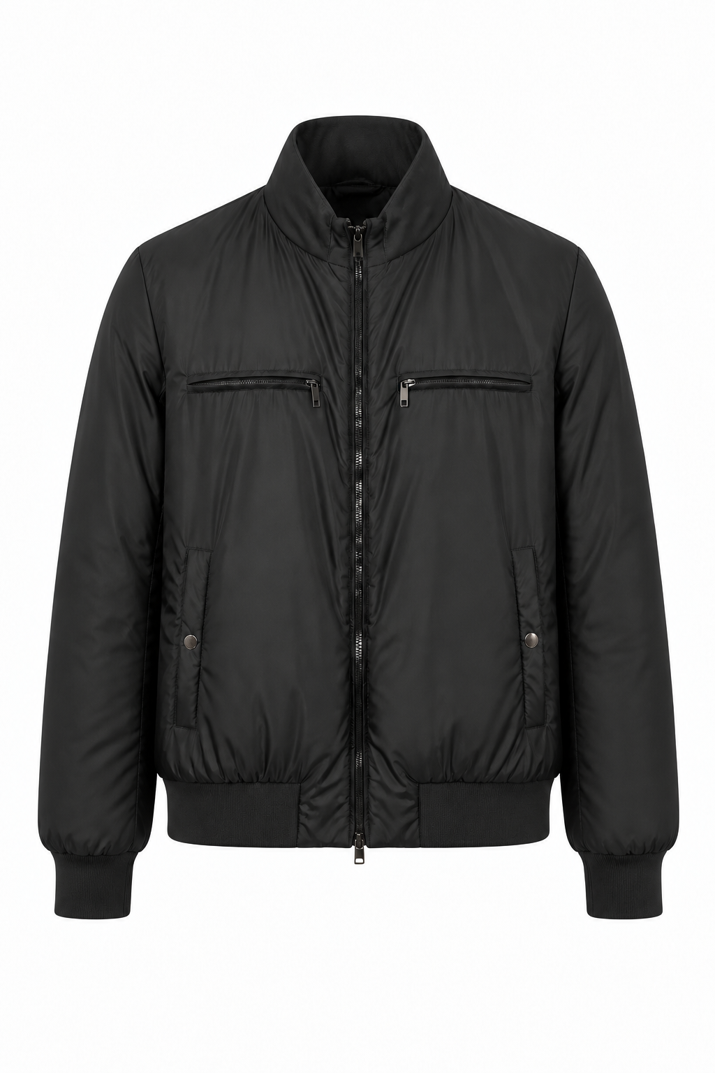 GIMOS- Men's BLack Reversible Leather Jacket
