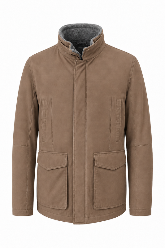 GIMOS - Men's Taupe Nubuck Jacket