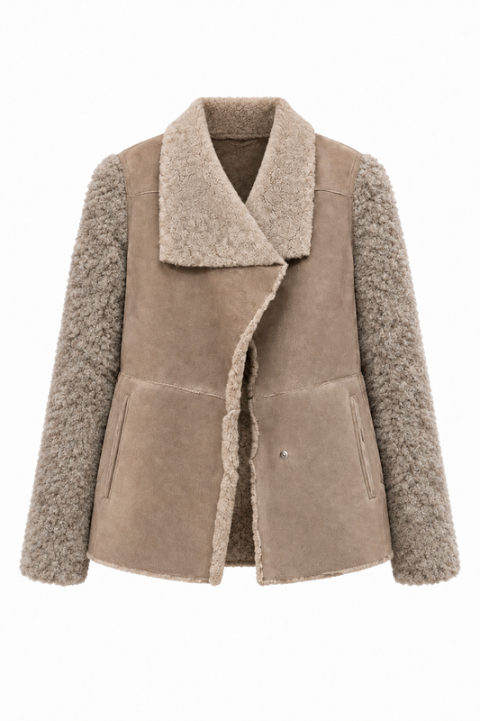 GIMOS- Women's Sheepskin + Alpaca Wool Jacket