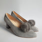 Fur Mink Pompom clips