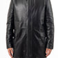 ISIDORE - Men's Long hooded Leather  Jacket