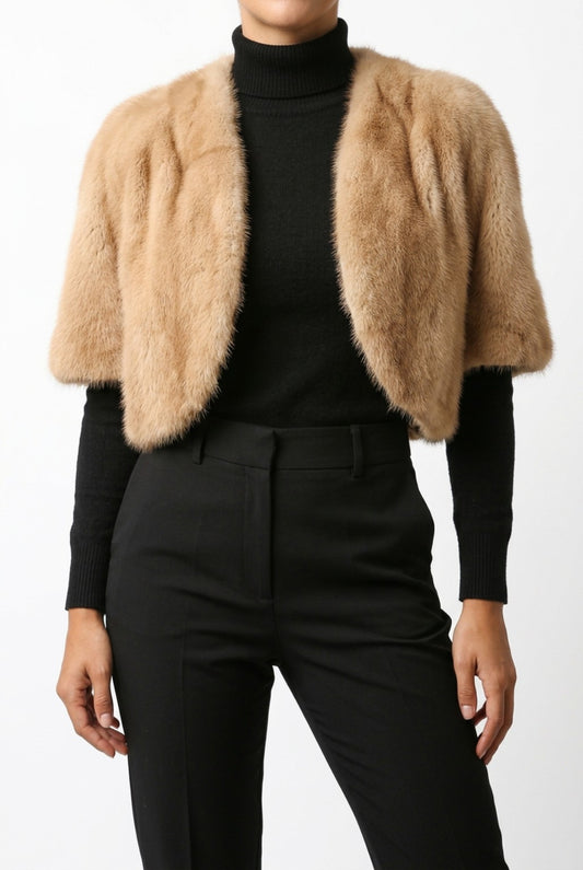 Light Brown Mink Bolero