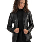 Women's Leather Blazer