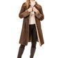 5422 - Women's Brown Sheepskin Coat made in Italy