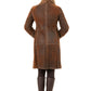 5422 - Women's Brown Sheepskin Coat made in Italy