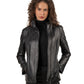 Women's  Black Leather Jacket