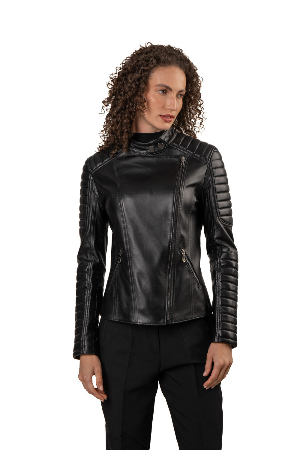 VENUS- Women's Biker Leather Jacket