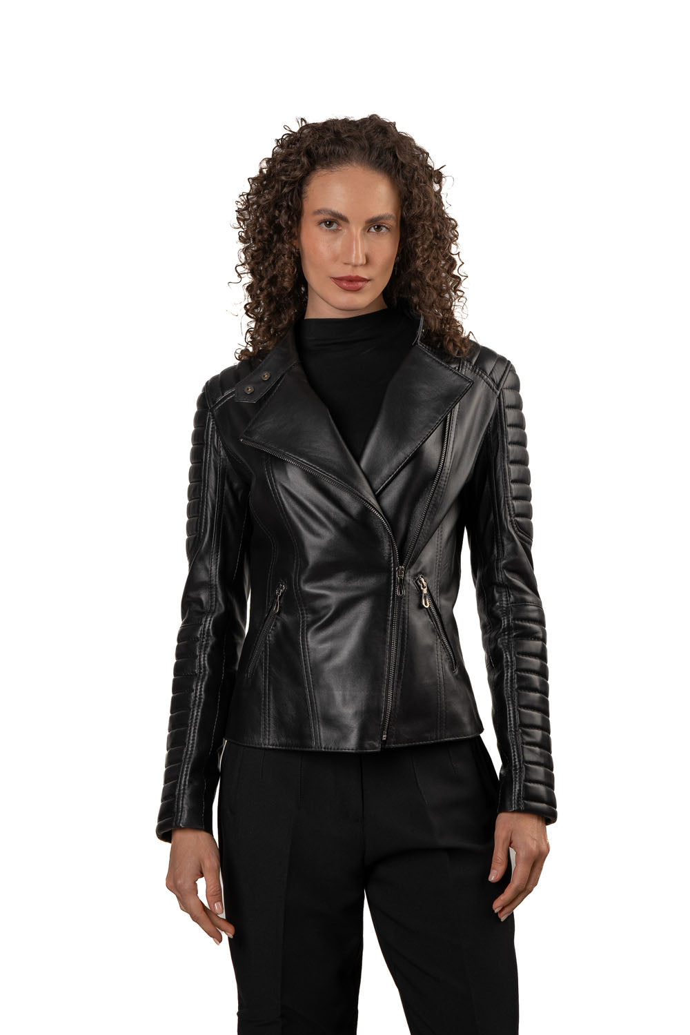 VENUS- Women's Biker Leather Jacket