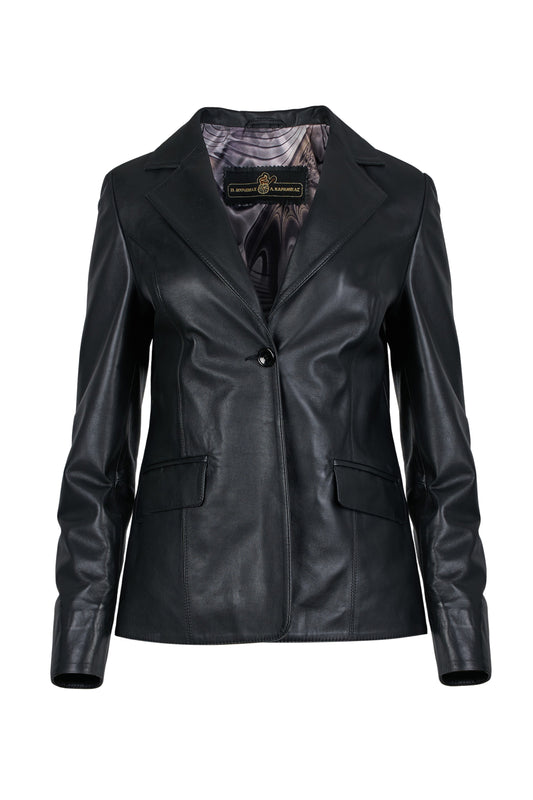Women's Leather Blazer