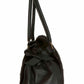 Black Fur and Leather Bag