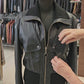 Women’s 3-in-1 Convertible Leather Bomber Jacket