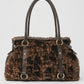 Brown  Fur and Leather Bag