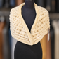 Women's Beige Fur Shawl