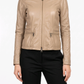GIMOS -  Women's Taupe Leather Jacket
