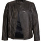 Hooper -  Men's Biker  zstone Leather Jacket