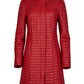 Red Quilted Nappa Leather Coat