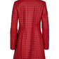 Red Quilted Nappa Leather Coat