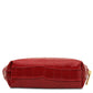 Vera Croc print leather toiletry case