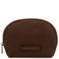 Τσαντάκι Καλλυντικών Δερμάτινο Vera TL142570 - Καφέ σκούρο