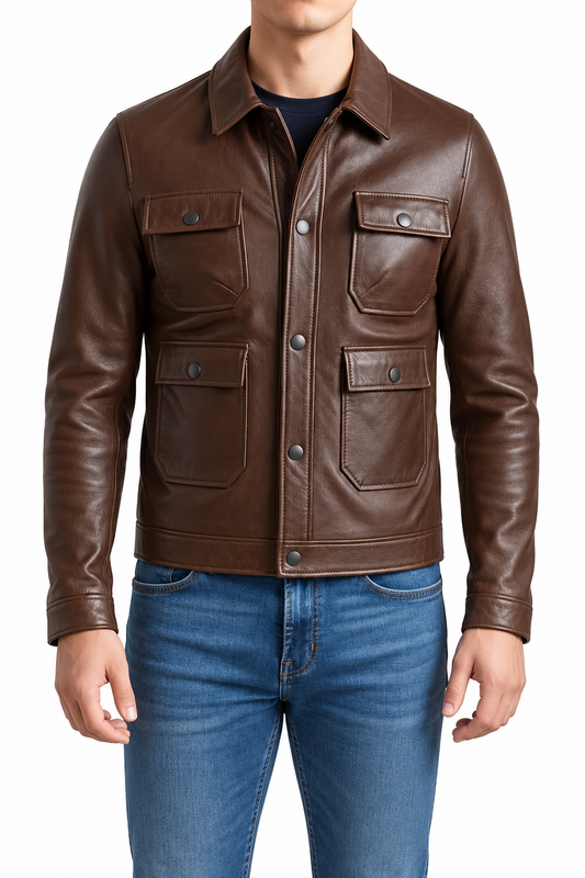 TONY - Handmade Men's Leather Blazer