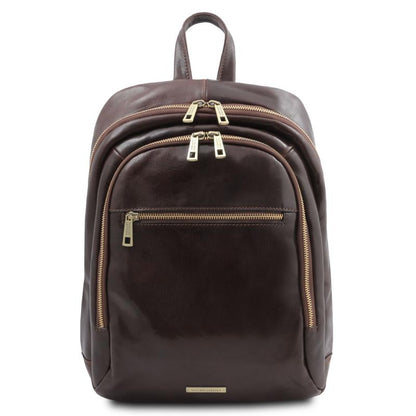Perth 2 Compartments leather backpack