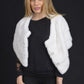 SAGA ROYAL White Mink Fur stole