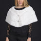SAGA ROYAL White Mink Fur stole
