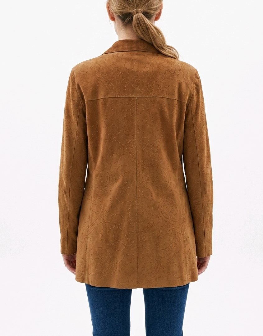 Women's  Camel Suede OverShirt