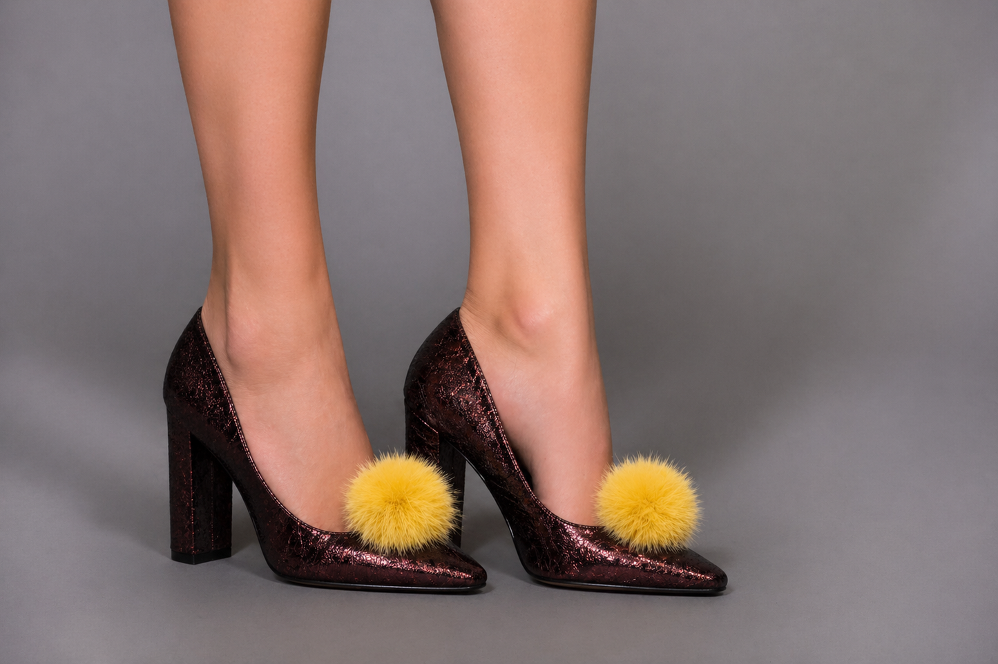 Fur Mink Pompom clips