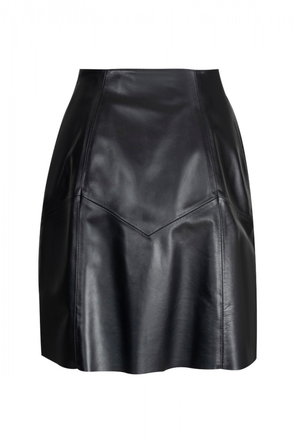 Angelica- Δερμάτινη φούστα με φερμουάρ στα πλαϊνά.