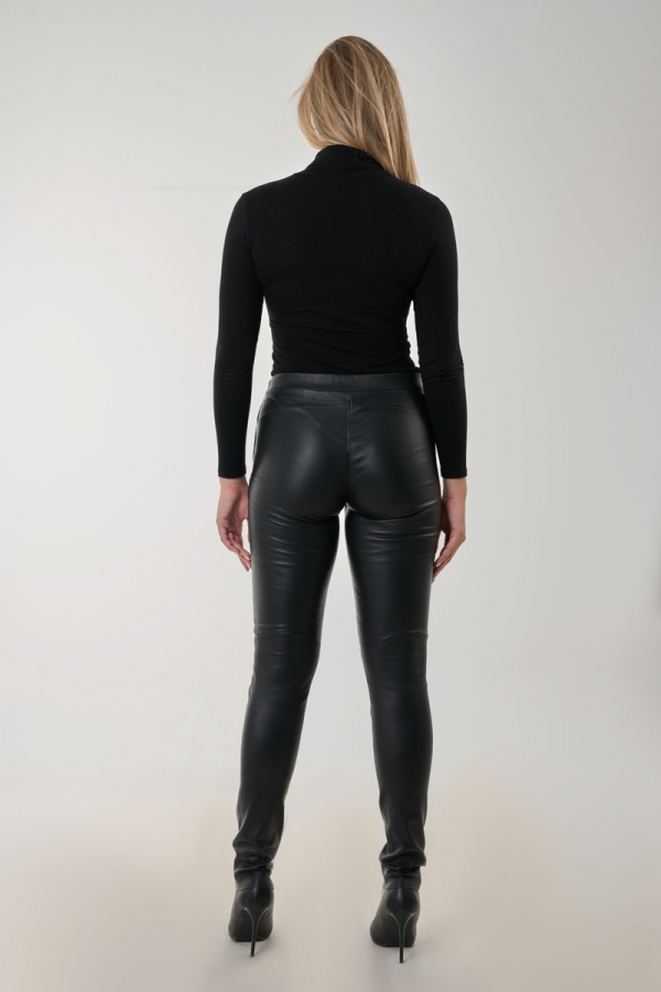 ROCHE - Stretch leather leggings